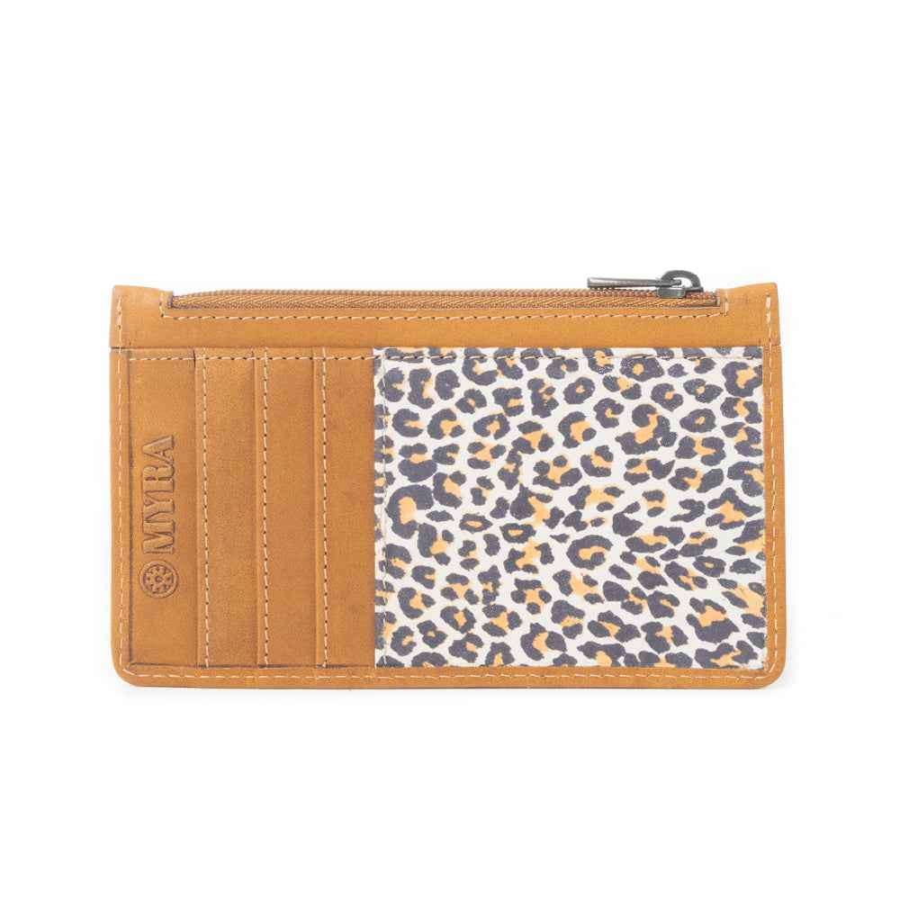 Prism Bloom Leather Credit Card Holder in Wild Pink