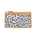 Savannah Chic Leather Credit Card Holder in Leopard Print