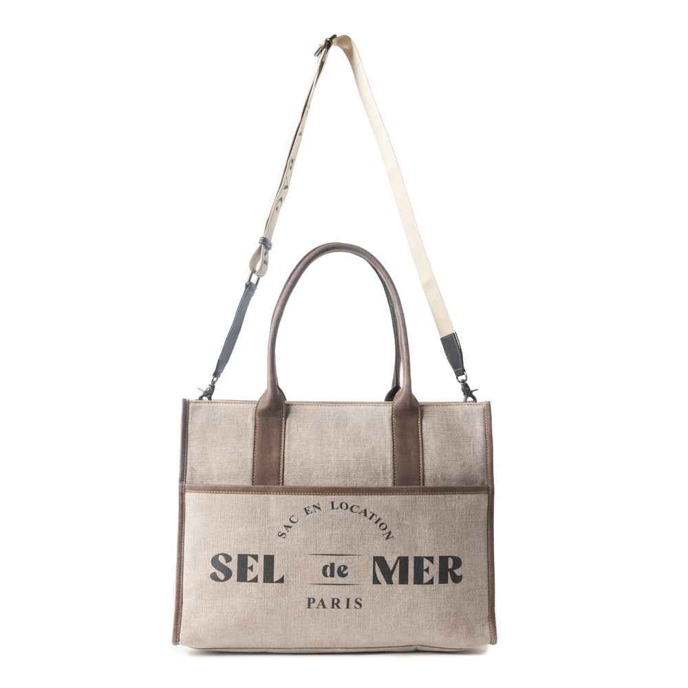 Sel de Mer Tote Bag in Old Mill White