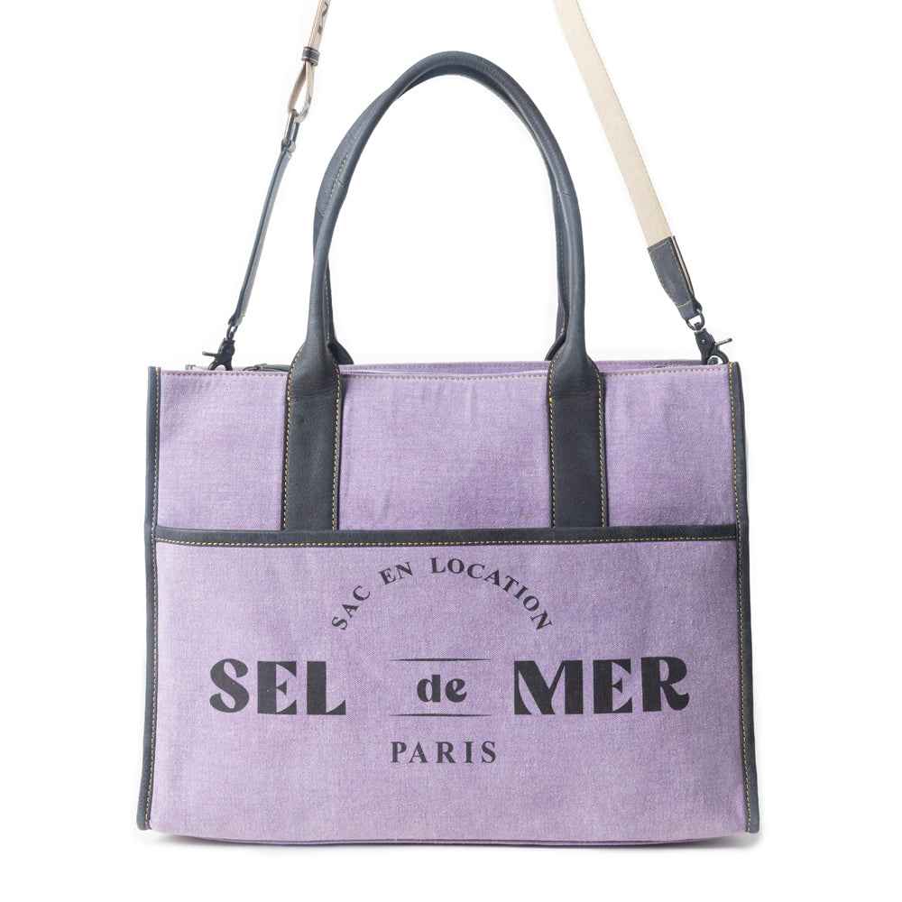 Sel de Mer Tote Bag in Purple