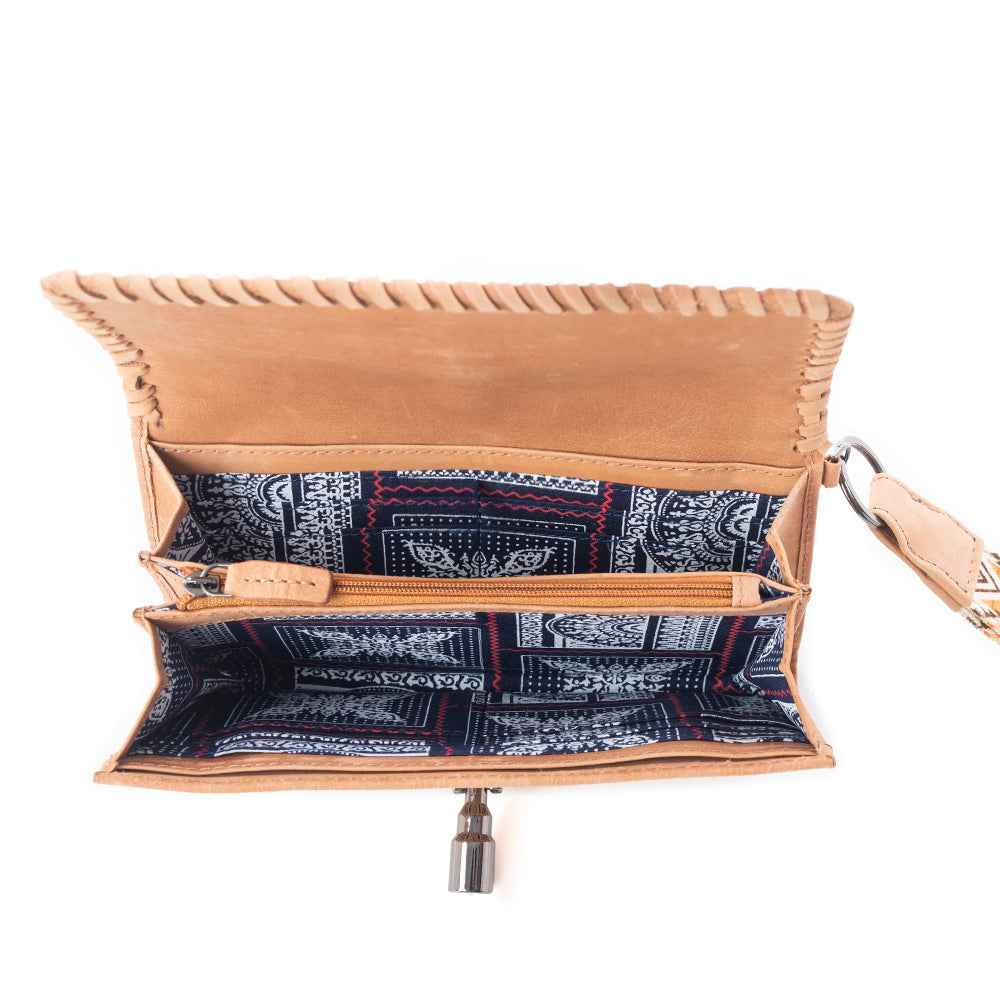 Sonora Sunset Western Woven Wallet in Desert Sage