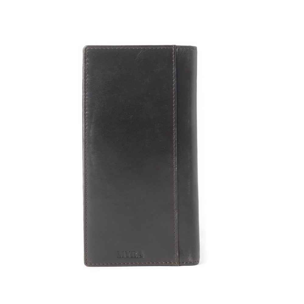 Lonehorn Hairon Leather Wallet in Charcoal Fade