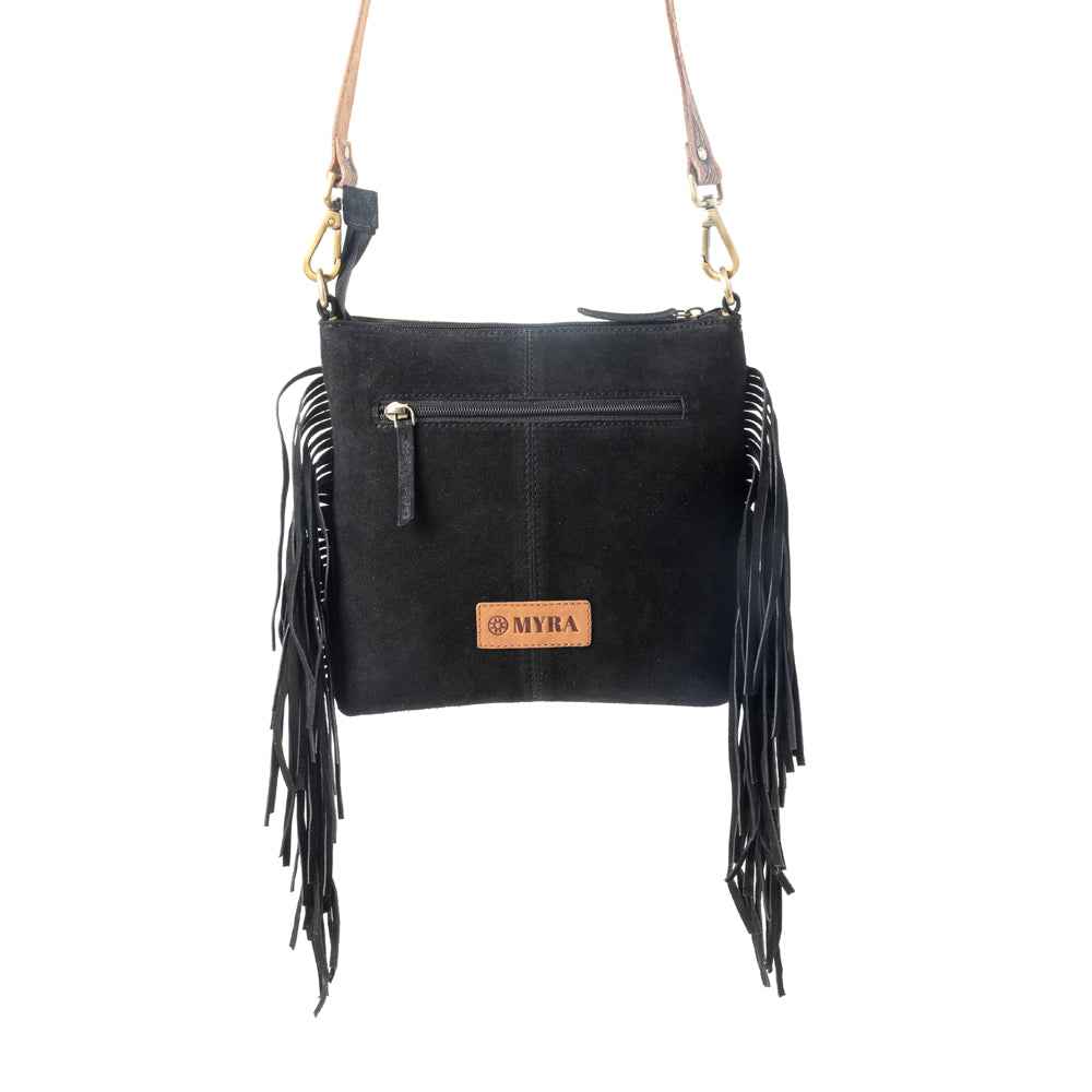 Sonora Charm Handtooled Bag in Black & White