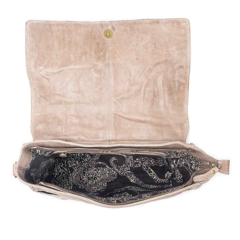 Western Rune Leather Crossbody Bag in Ashwood Tan