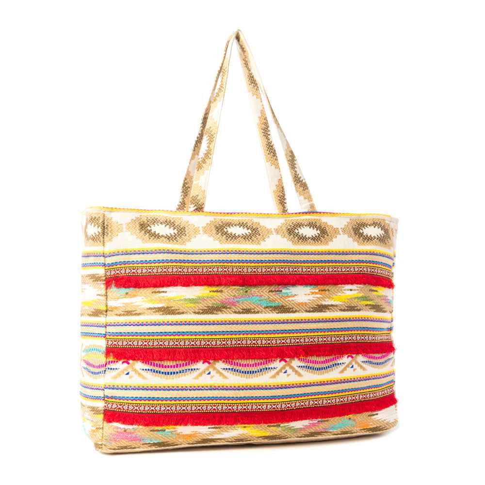 Myra Sundancer Weekender Bag in Crimson Wave