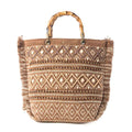 Myra Mesa Pioneer Hand Embroidered Tote Bag in Amber Grain