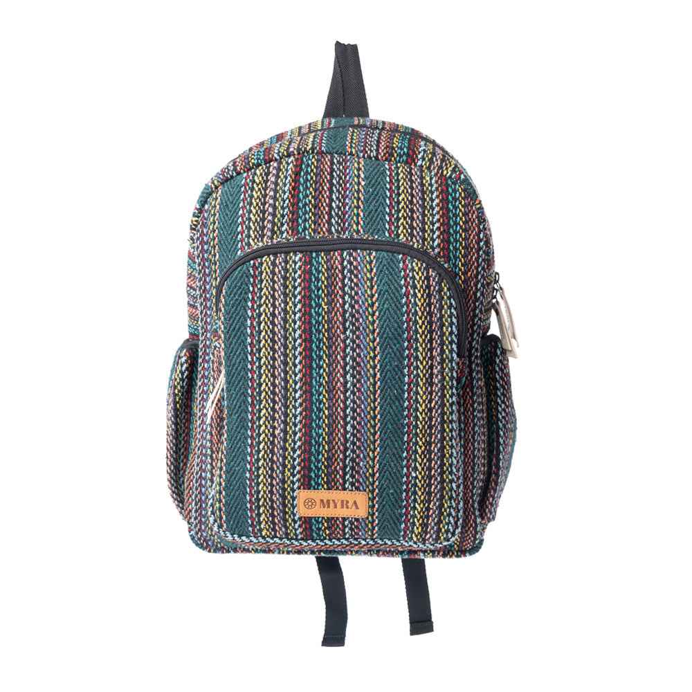 Myra WanderWeave Backpack in Forest Green