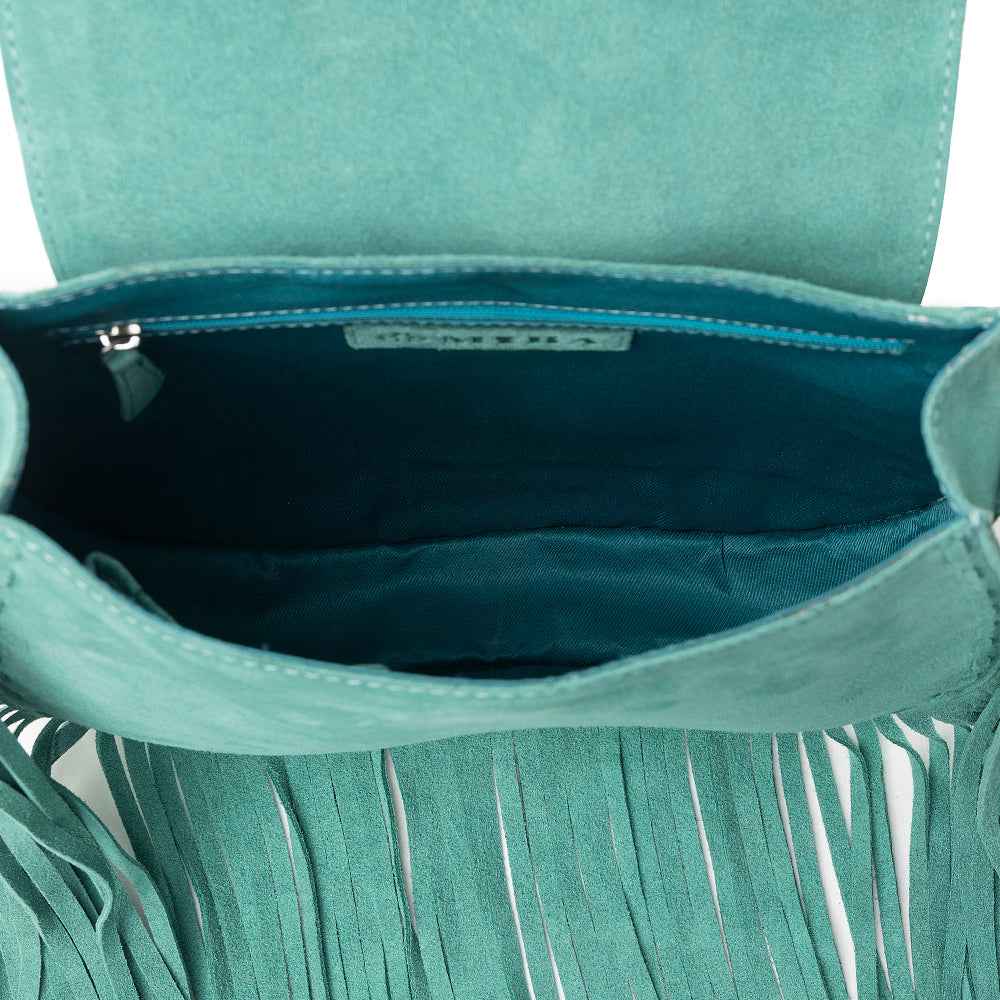 Myra Mojave Meadow Leather Bag in Dusty Jade