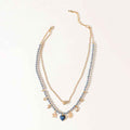 Celeste Charm Necklace in Desert Gold