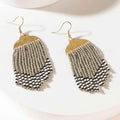 Monroe Fringe Earrings in Dusty Gold