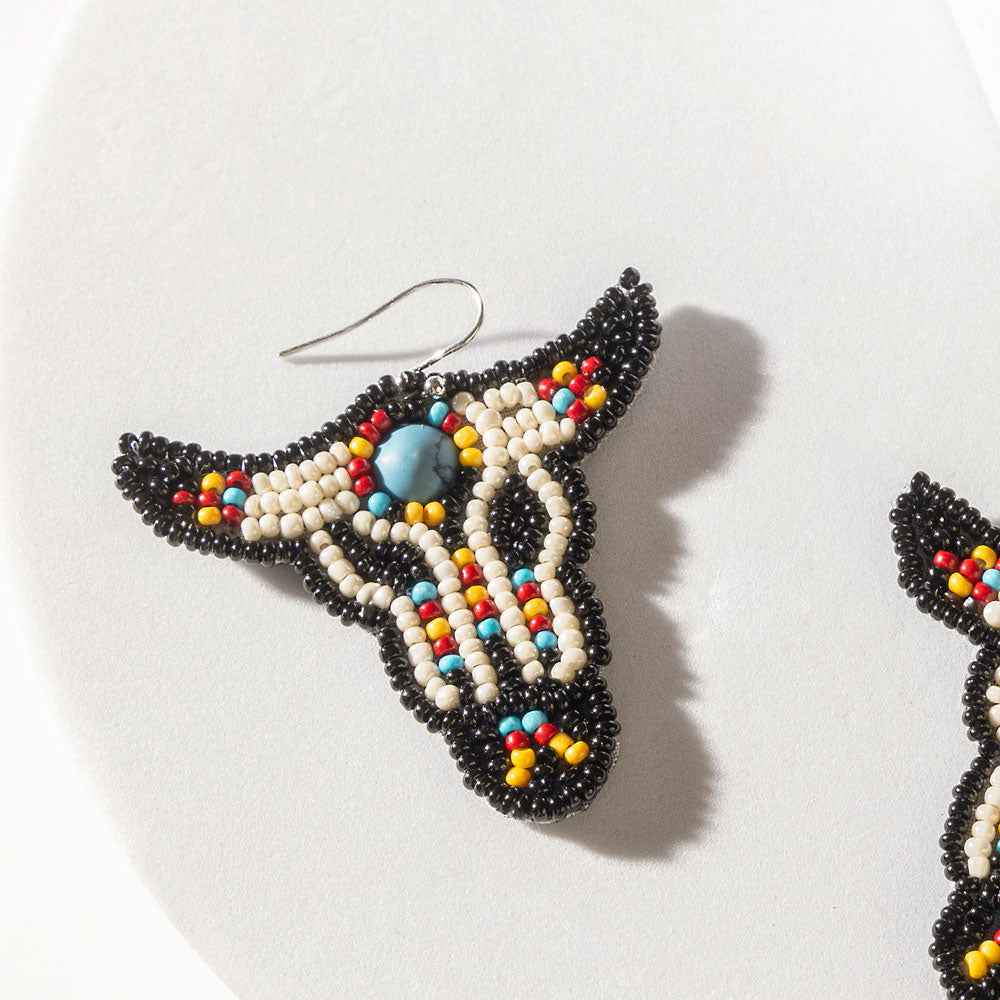 Cherokee Dust Earrings in Night Black
