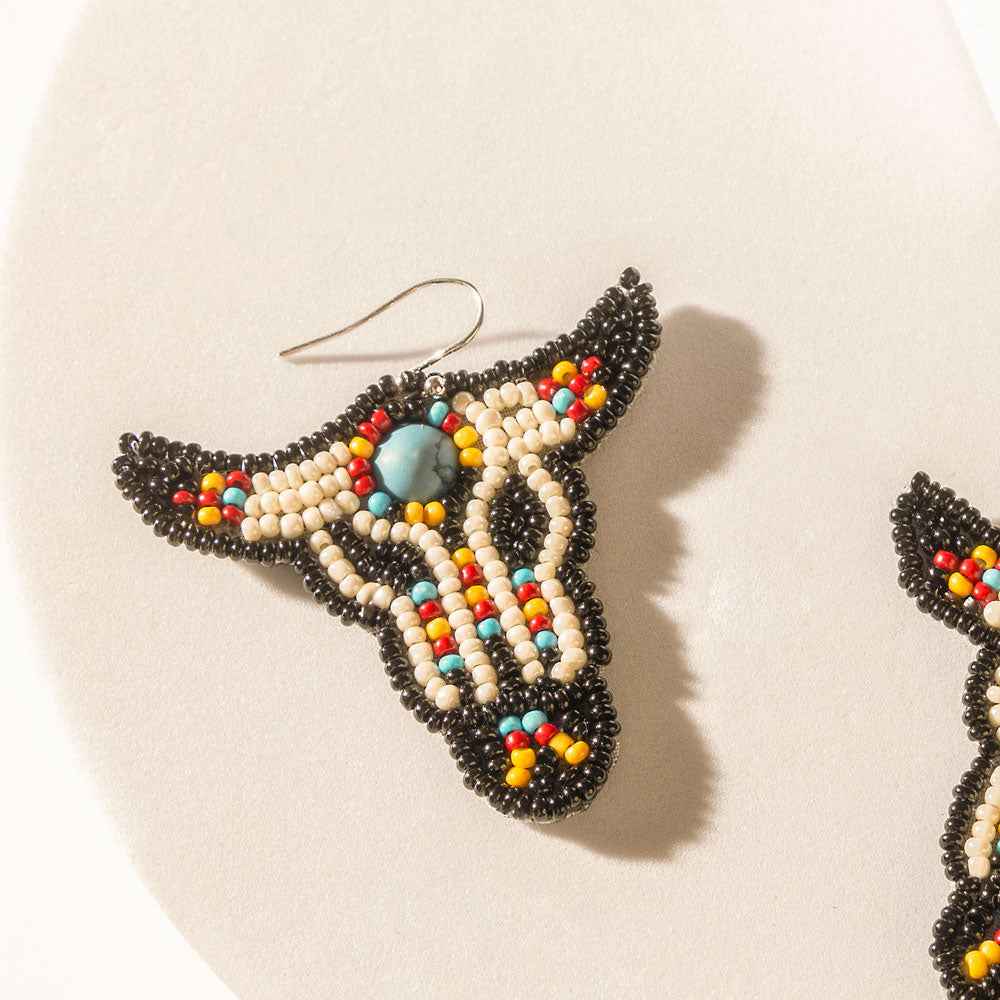 Cherokee Dust Earrings in Night Black