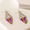 The Maya Earrings in Amethyst Black