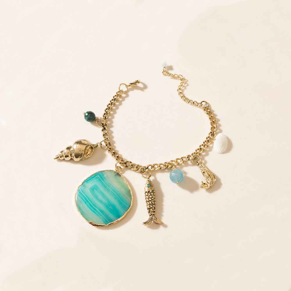 Myra Aurelia’s Secrets Bracelet in Coral Gold