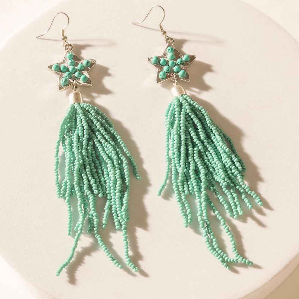 Skyfall Nova Earrings in Turquoise Blaze