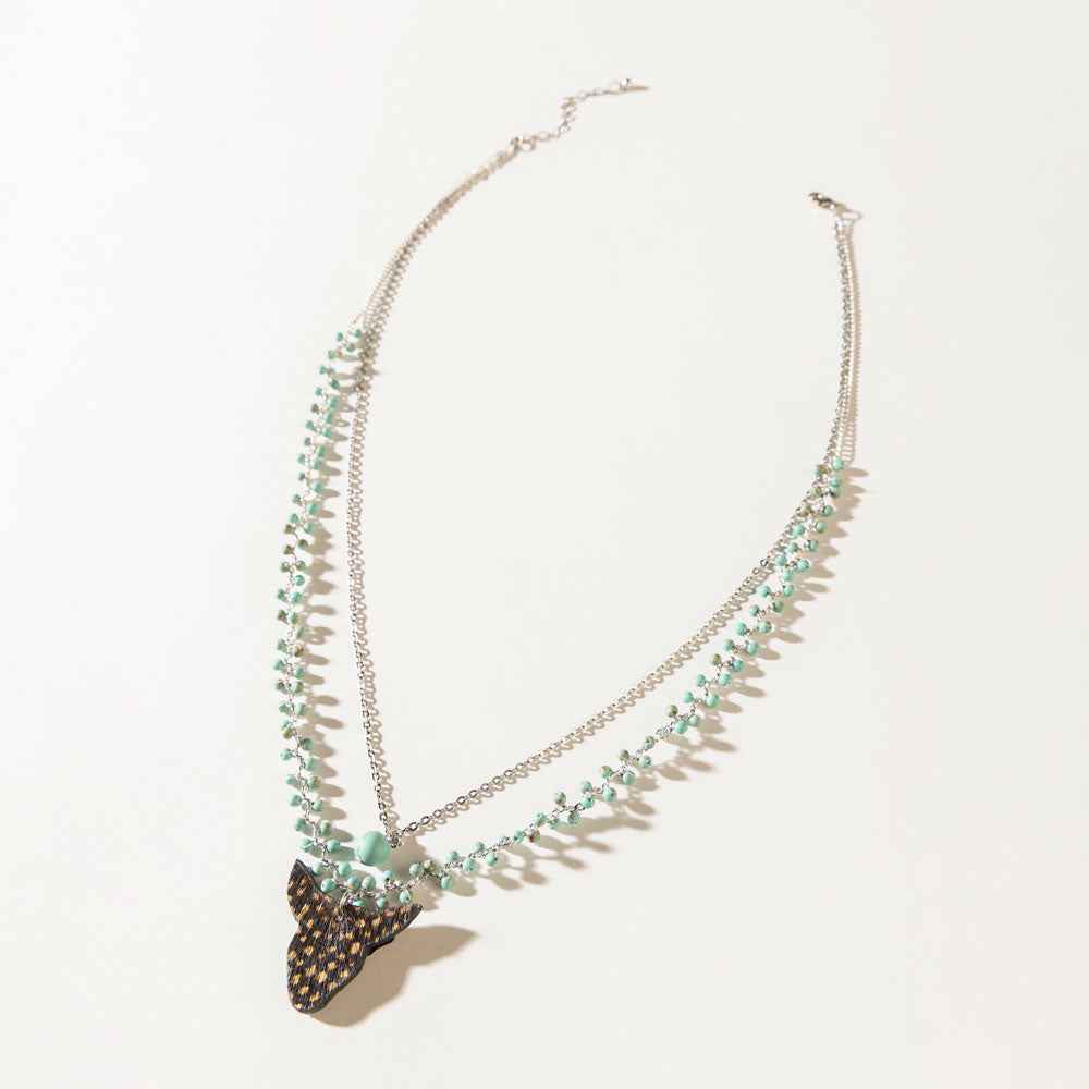 Spirit of the Plains Necklace in Moon Silver