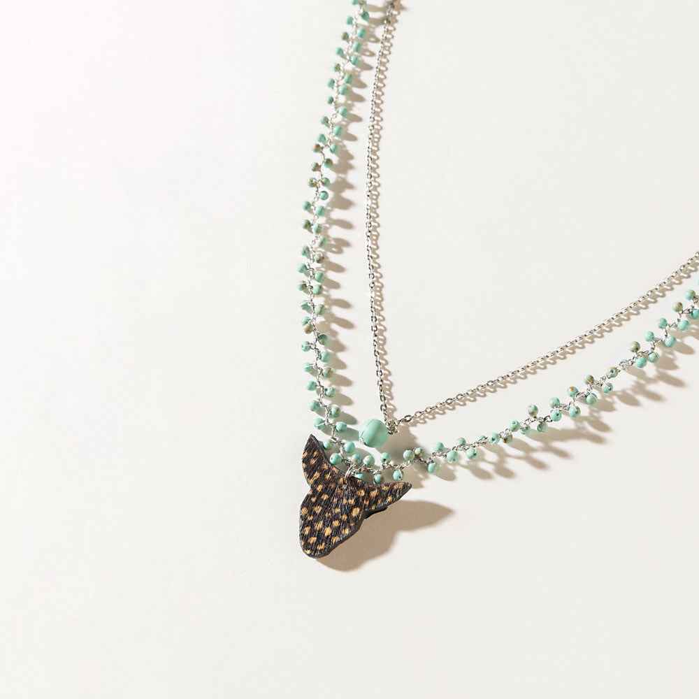 Spirit of the Plains Necklace in Moon Silver
