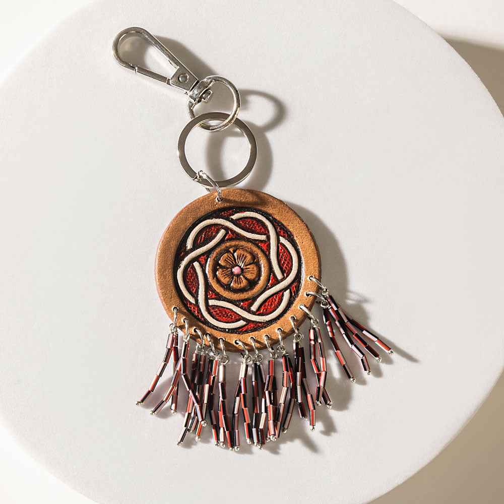 Whirlwind of the West Keychain in Clay Ember