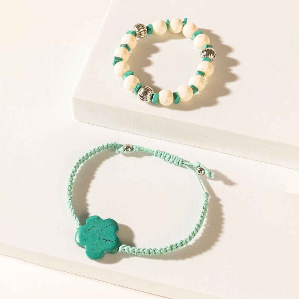 Lucky Mirage Bracelet in Ivory Blue