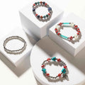 Islander Bliss Stack Bracelet in Lagoon Coral