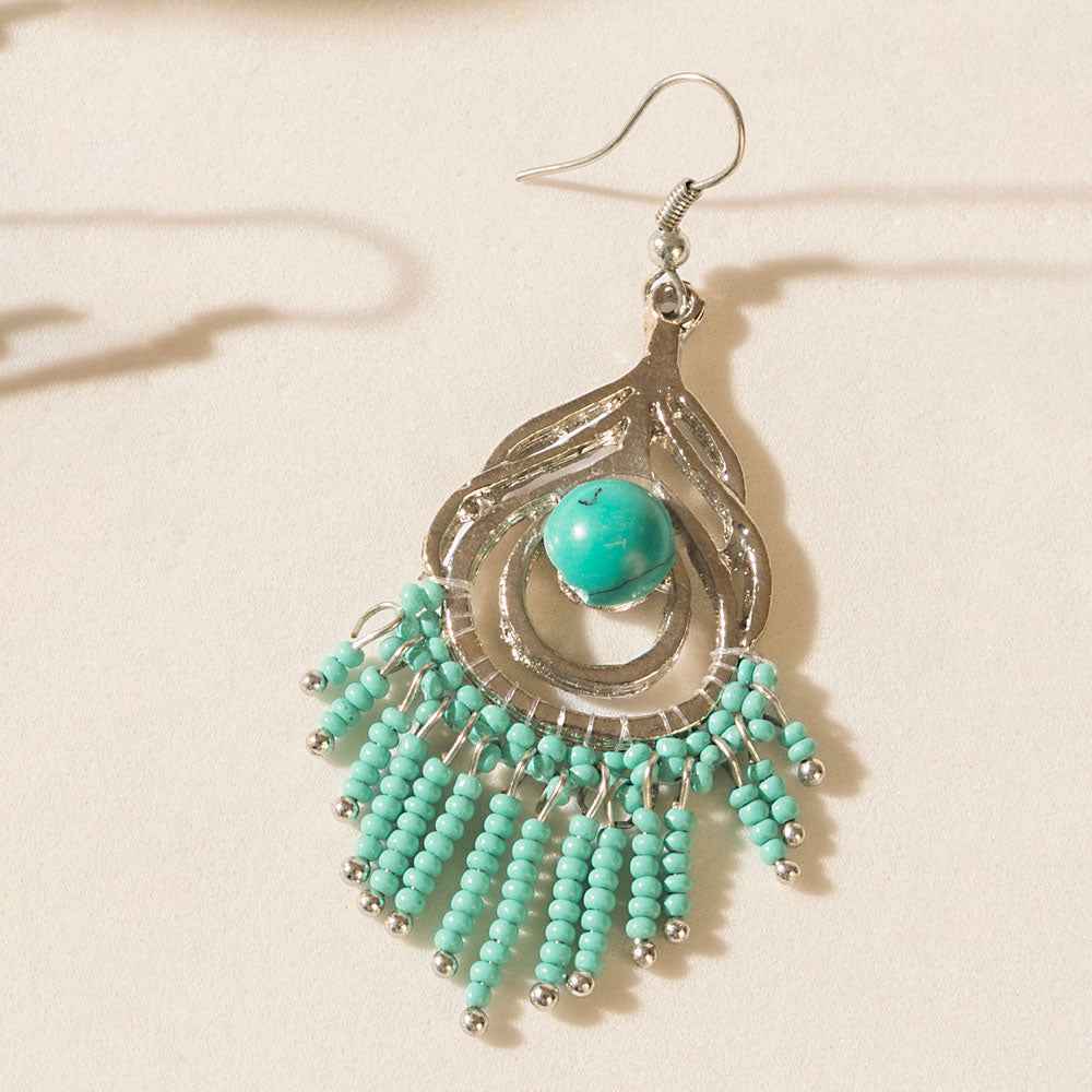 Sway of the Sea Earrings in Lagoon Blue