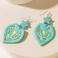 Star of Sedona Earrings in Dark Ember