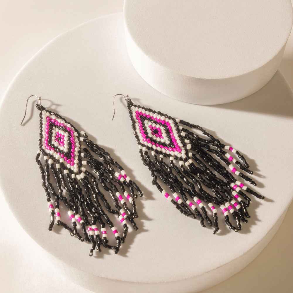 Myra Diamondback Earrings in Mesa Pink