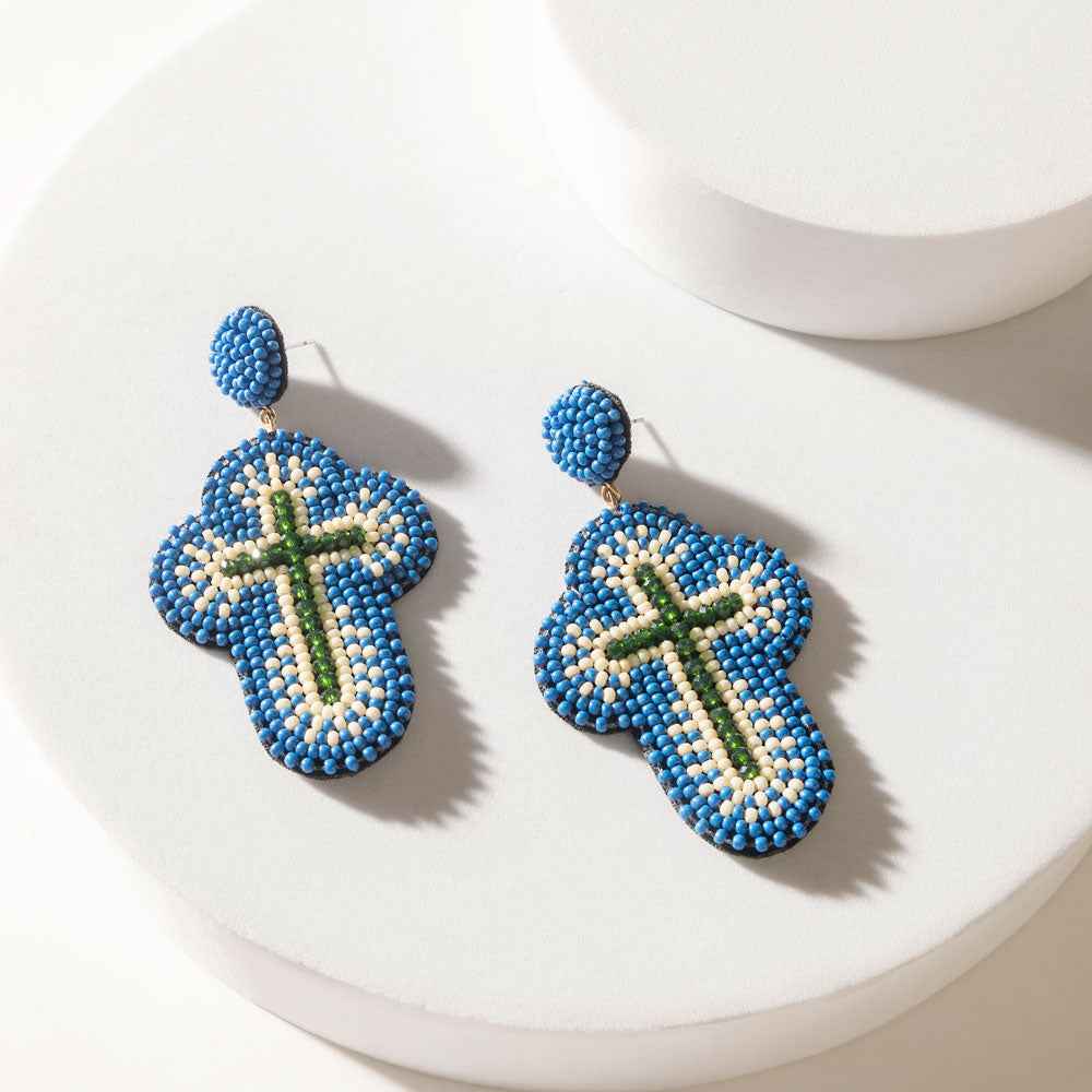 Myra Trinity Plains Earrings in Sunday Blue