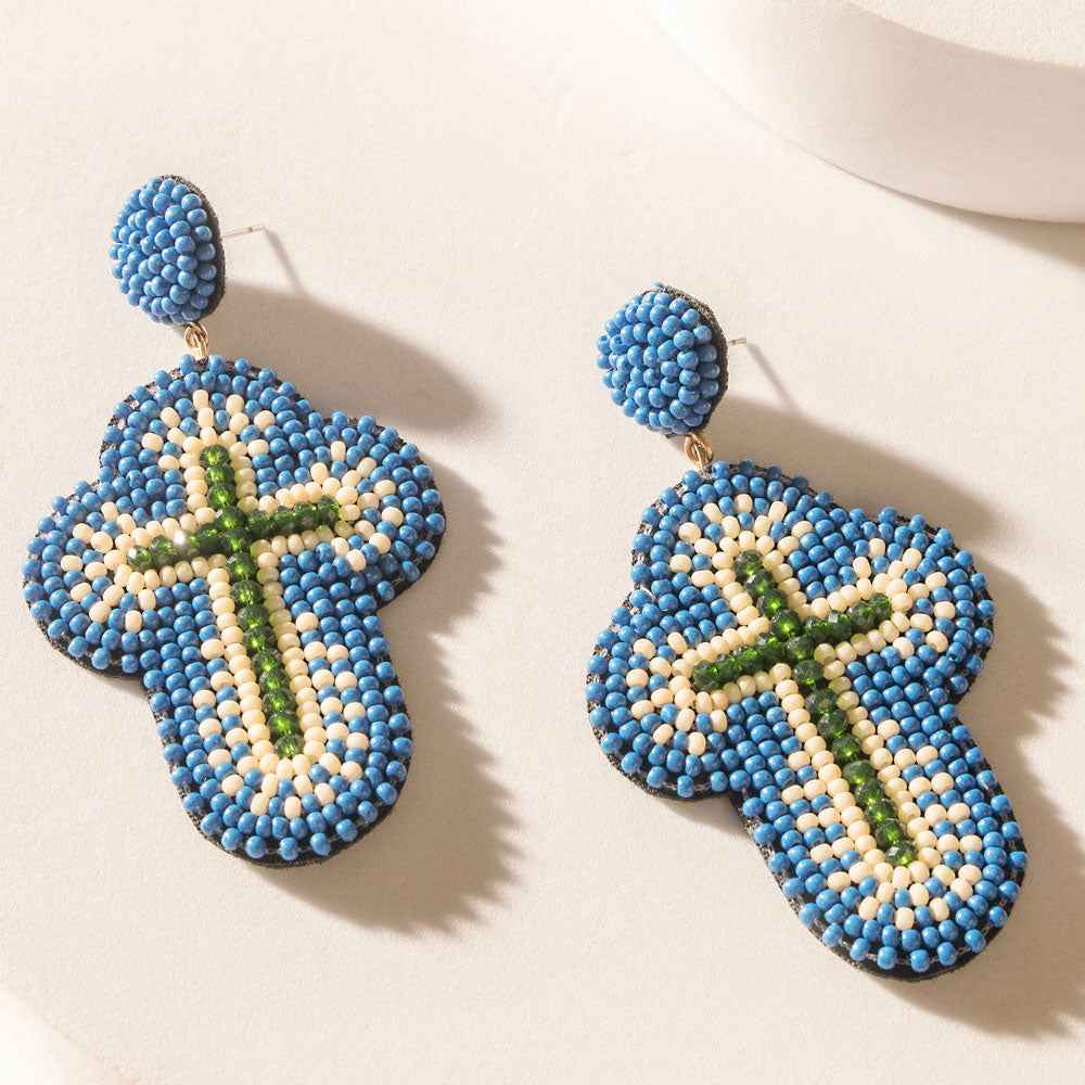 Myra Trinity Plains Earrings in Sunday Blue