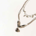 Wandererâ€™s Wish Necklace in Coal Silver