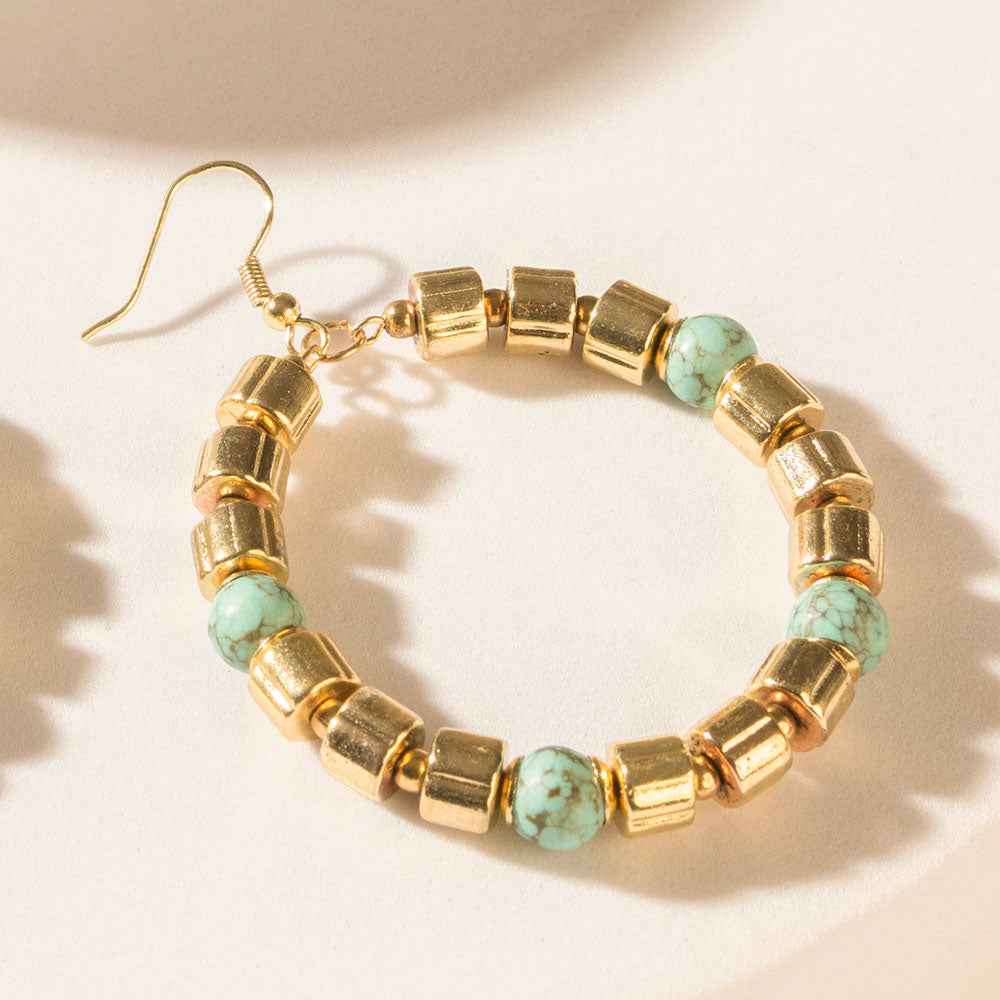 Myra Goldrush Glow Earrings in Sunfire Teal