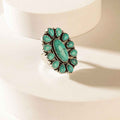 Myra The Sunchaser Ring in Antique Teal