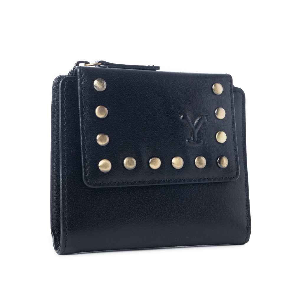 Yellowstone Westmere Studded Credit Card Holder in Ash