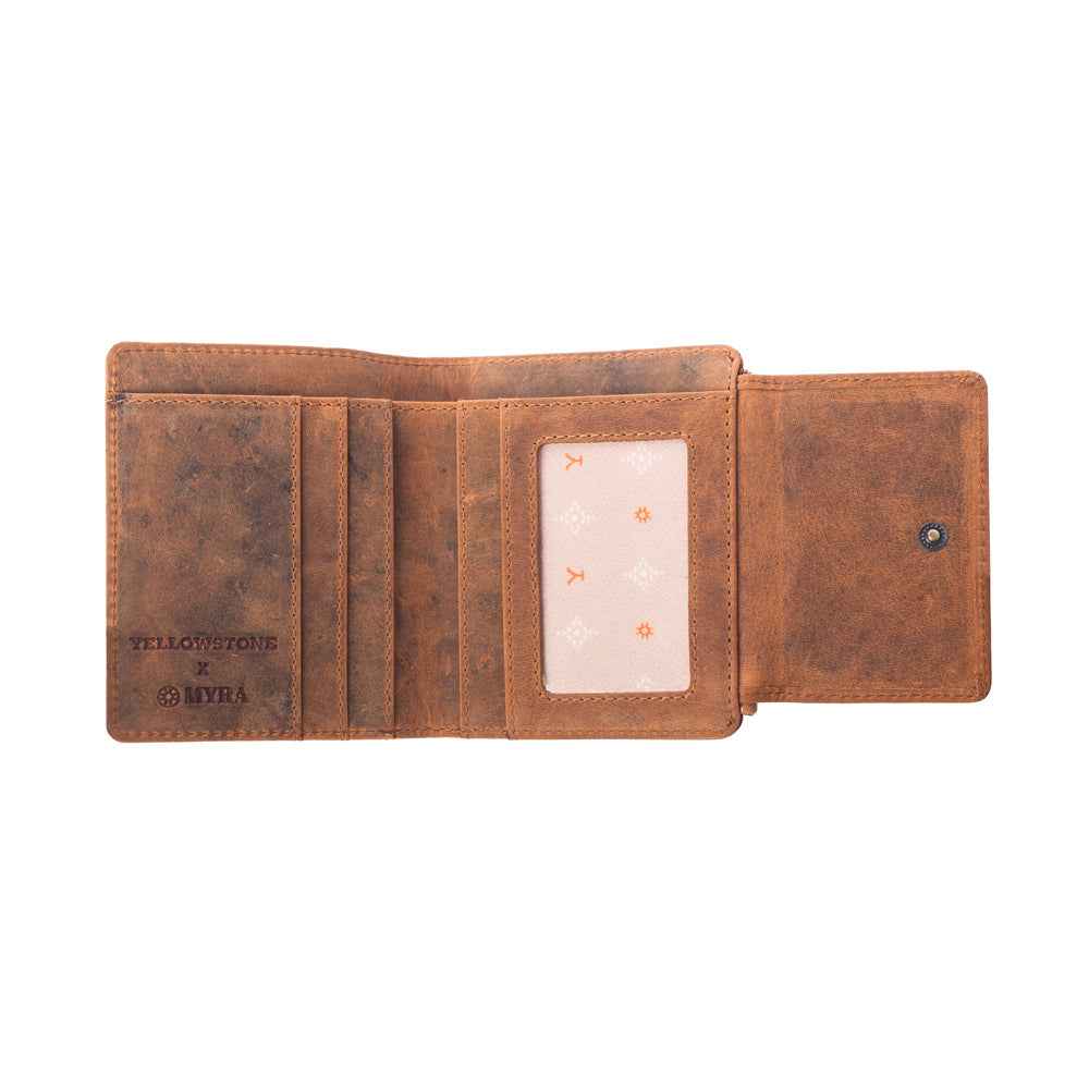 Yellowstone Westmere Studded Credit Card Holder in Amber