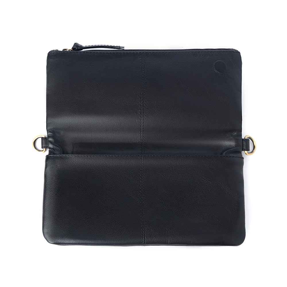 Yellowstone Palisade Clutch Bag with Rivets in Ash