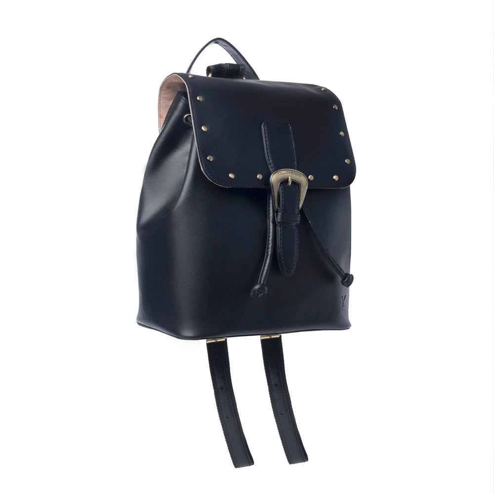 Yellowstone Longhorn Ash Studded Leather Backpack