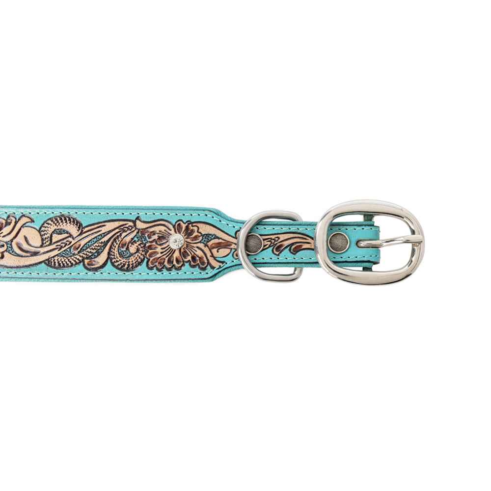 Turquoise Sky Southwest Dog Collar in Turquoise