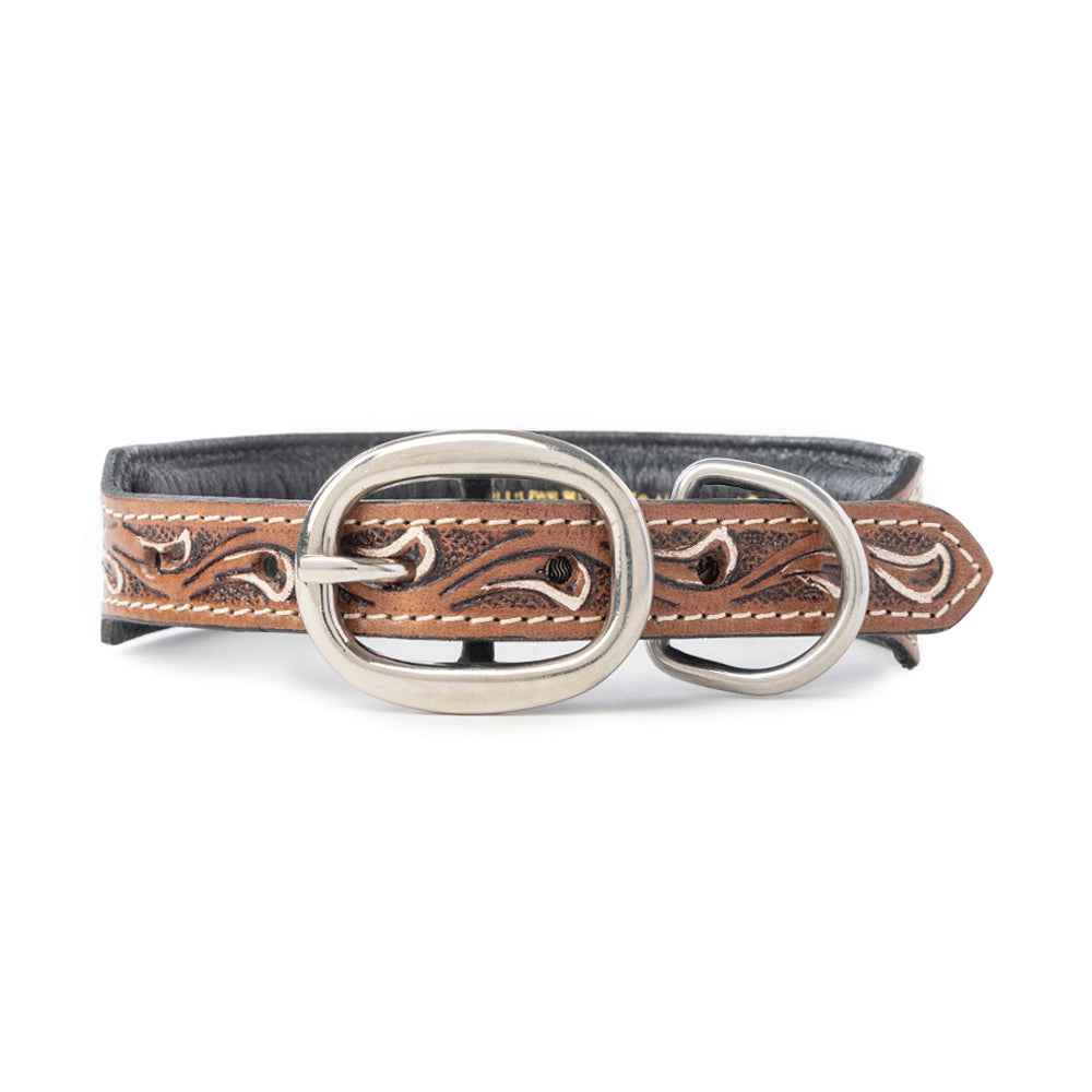 Prairie Sunflower Trail Dog Collar in Sandstone