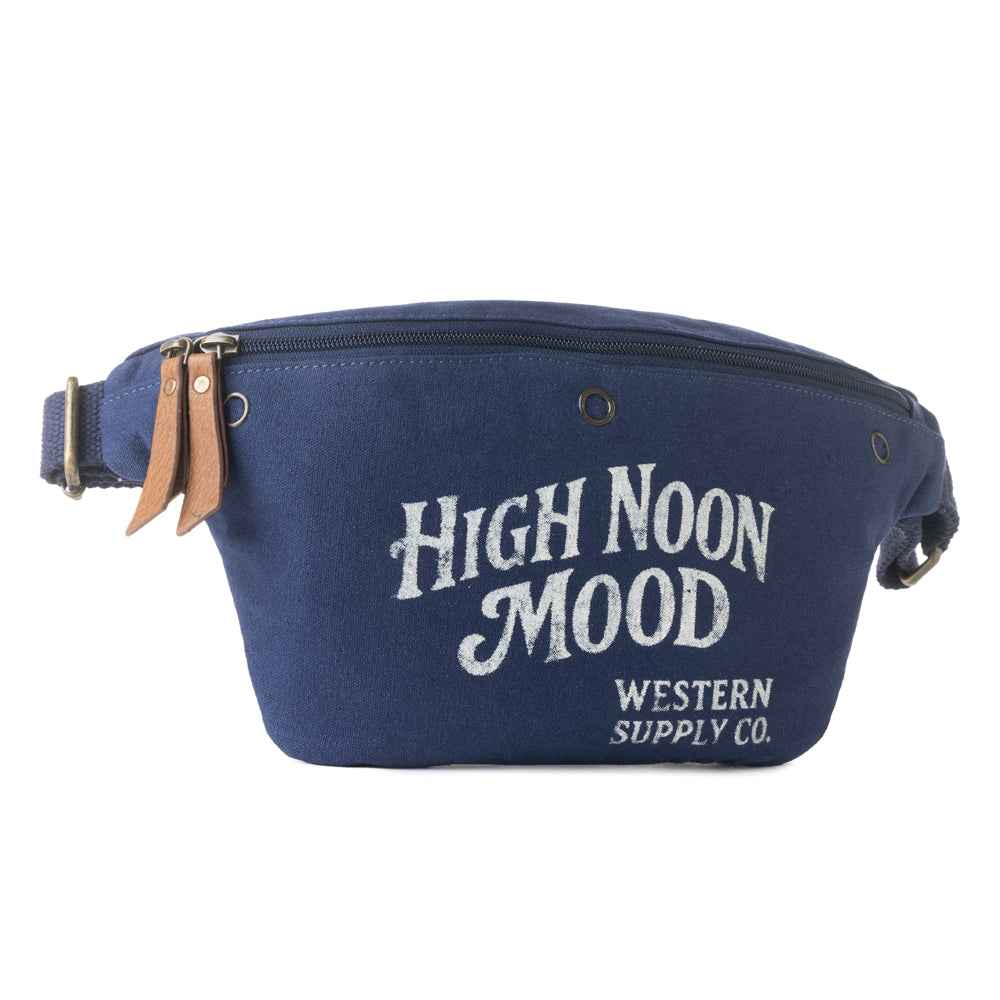 Myra High Noon Fanny Pack for Women in navy with printed detail