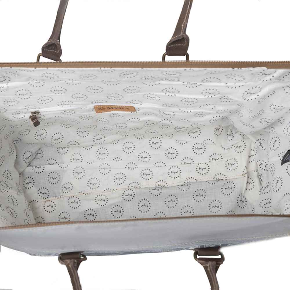 Myra Paisley Plains Weekender Bag in Cowboy Blue