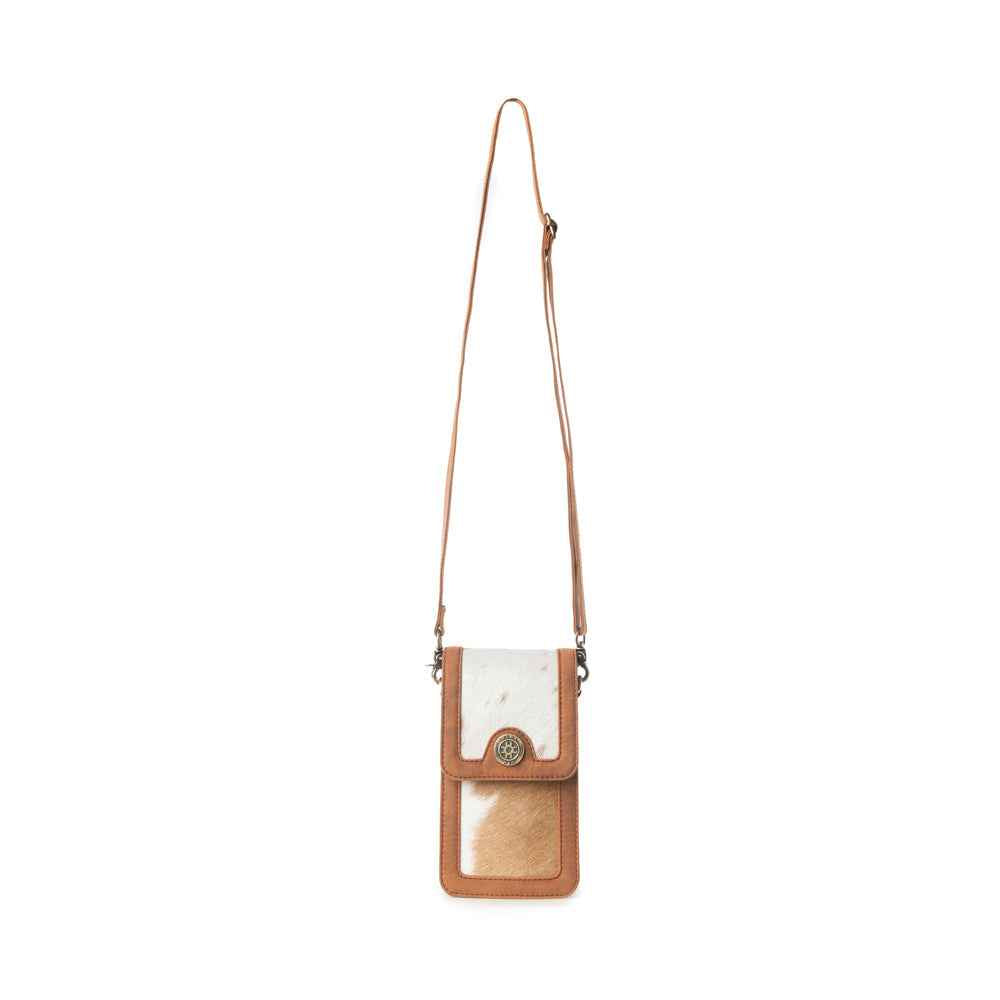 Myra Lasso Lane Hairon Leather Bag in Chestnut Hide