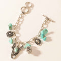 Myra Saddle Breeze Turquoise Stone Bracelet in Sage Creek Blue