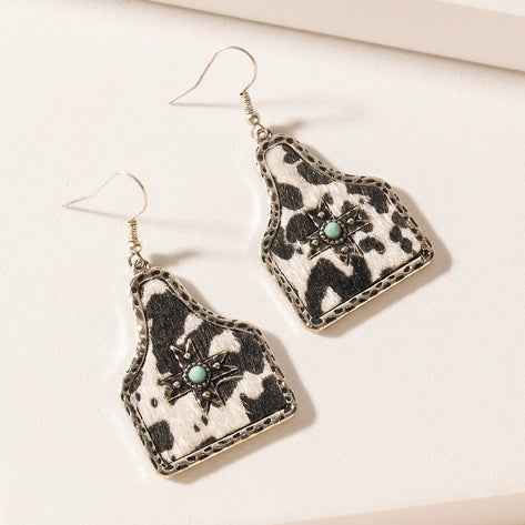 Myra Shadowflower Earrings In Lariat Speckle