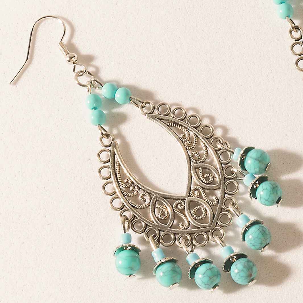 Myra Blue River Song Earrings in Navajo Sky