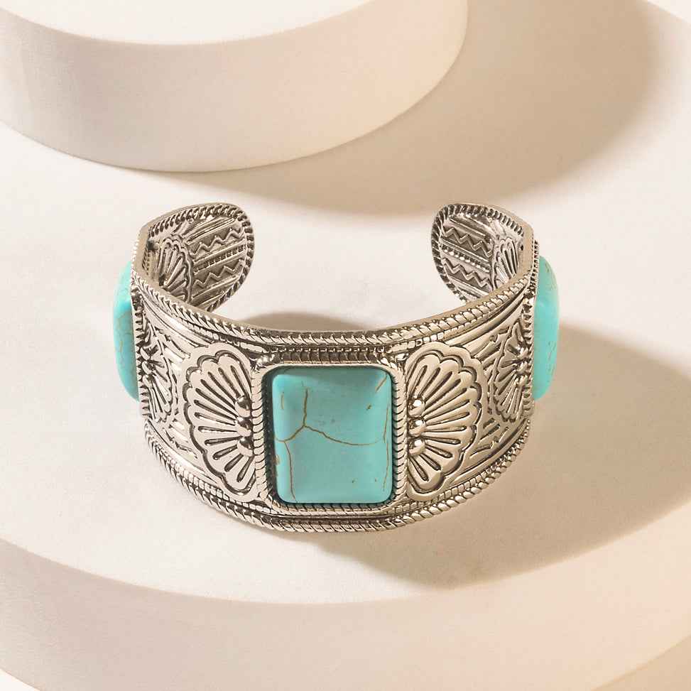 Myra Desert Sentinel Bracelet in Navajo Teal