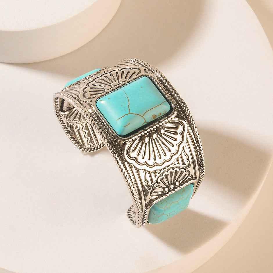 Myra Desert Sentinel Bracelet in Navajo Teal