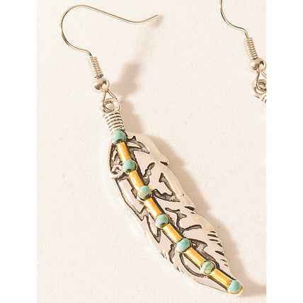 Myra Wild Lineage Earrings in Antique Silver