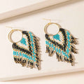 Myra Blueflare Fringe Earrings in Azure Mist