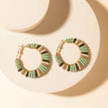 Myra Mesa Moonrise Beaded Hoop Earrings in Moonlit Blue