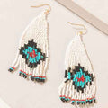Myra Sierra Mosaic Fringe Earrings in Sky River Blue